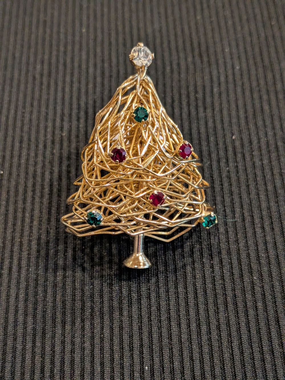 B#3: Vintage 1980s Christmas Tree  Holiday Brooch